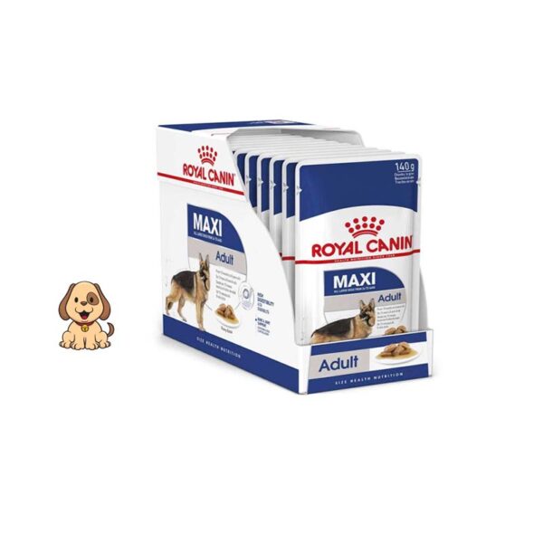 پوچ سگ بالغ نژادبزرگ رویال کنین 140 گرم Royal Canin Maxi Adult