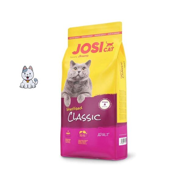 غذا خشک گربه جوسرا جوسی کت عقیم شده وزن 10 کیلوگرم JosiCat Sterilised Classic