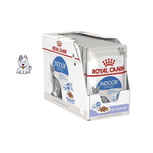 پوچ گربه خانگی عقیم شده ژله ایی رویال کنین 85 گرم Royal Canin Indoor Sterilised