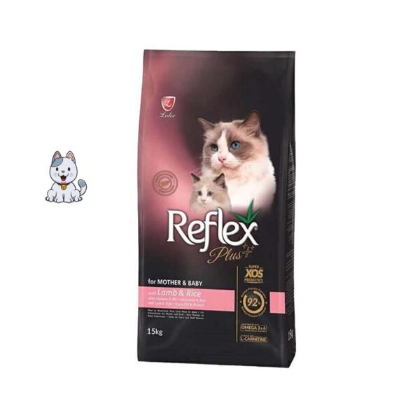 غذا خشک گربه مادر و بچه رفلکس پلاس وزن 15 کیلوگرم Reflex Plus Mother & Baby