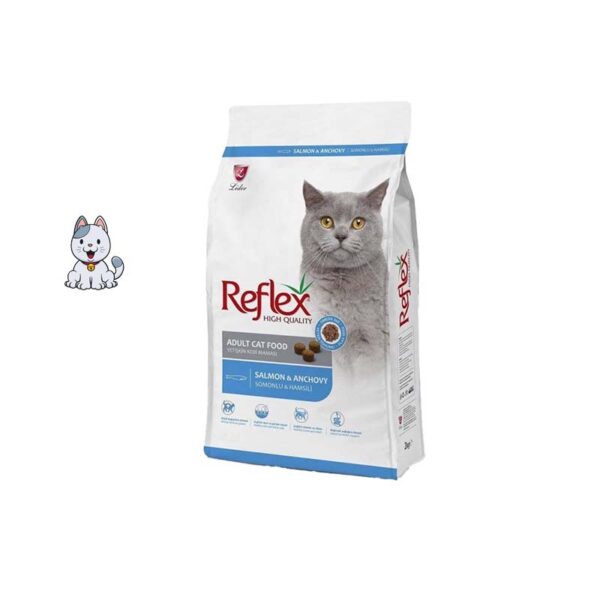 غذا خشک گربه با طعم ماهی رفلکس وزن 2 کیلوگرم Reflex Salmon & Anchovy