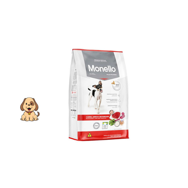 غذا خشک سگ نژاد کوچک با طعم گوشت گاو و برنج مونلو وزن 1 کیلوگرم Monello Small Breed