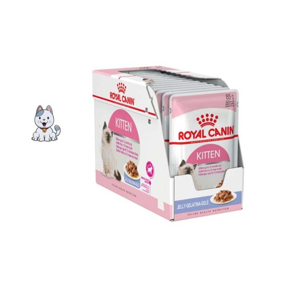 پوچ بچه گربه ژله ایی رویال کنین 85 گرم Royal Canin Kitten
