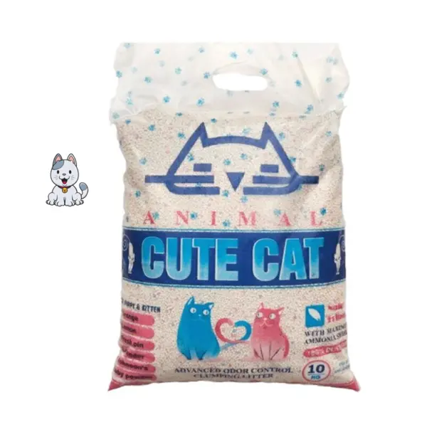 خاک گربه کیوت کت گرانولی ساده 10 کیلویی Cute Cat